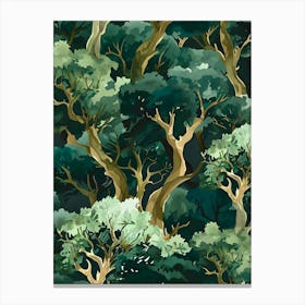 Forest Wallpaper Canvas Print