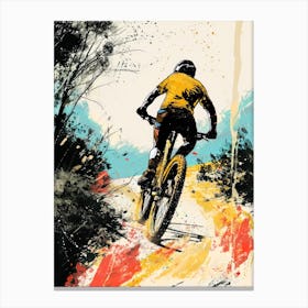 Mountain Biker 1 sport Canvas Print