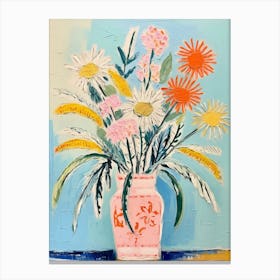 Flower Painting Fauvist Style Edelweiss 2 Canvas Print