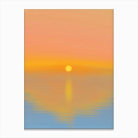 Sunrise Over The Ocean Canvas Print