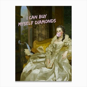 I Can Buy Myself Diamonds 1 Canvas Print