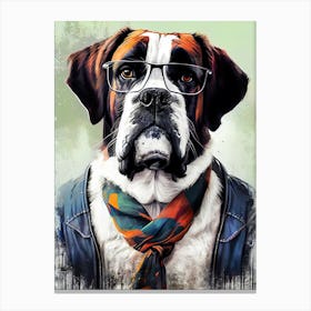 Boxer Dog animal Canvas Print