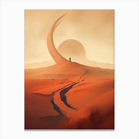Dune Fan Art Sunset Canvas Print