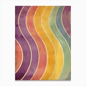 Abstract Wavy Background Canvas Print