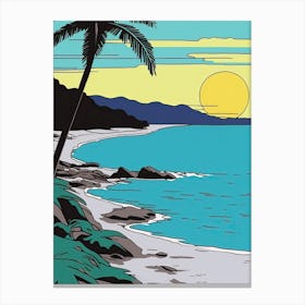 Minimal Design Style Of Seychelles 2 Canvas Print
