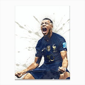 Kylian Mbappe France Canvas Print