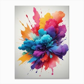 Colorful Paint Splash 1 Canvas Print