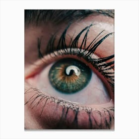 Close Up Of A Woman'S Eye 1 Canvas Print