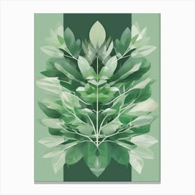 sage green art print Canvas Print