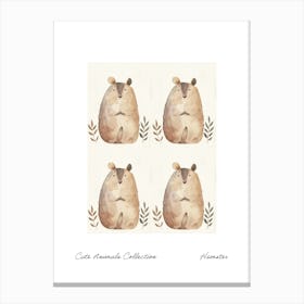 Cute Animals Collection Hamster 1 Canvas Print