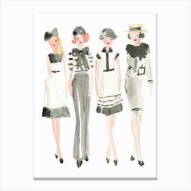 Four Fashionistas Canvas Print