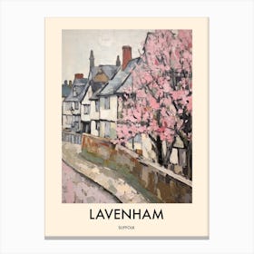 Lavenham (Suffolk) Painting 4 Travel Poster Canvas Print