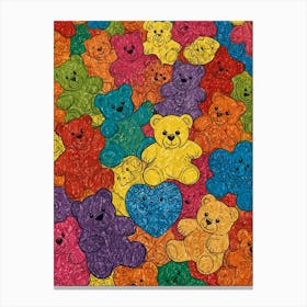 Teddy Bears 5 Canvas Print