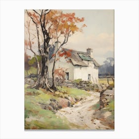A Cottage In The English Country Side Painting 16 Canvas Print