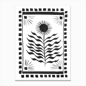 Solo Sunflower Canvas Print