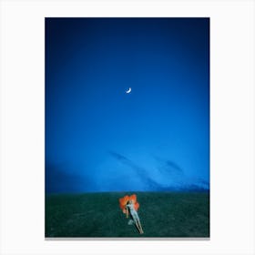 Moonlight Napping Canvas Print