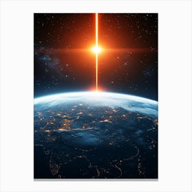 Earth From Space Canvas Print