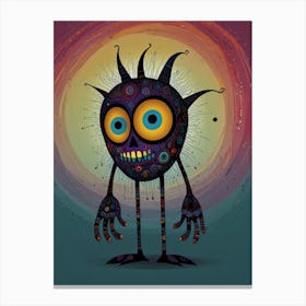 Monster Art Canvas Print