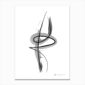 Spiral Strokes 5 Canvas Print
