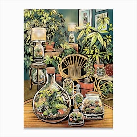 Indoor Terrarium Garden Canvas Print