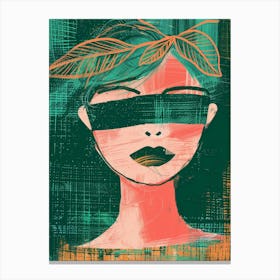 Blindfolded Woman 2 Canvas Print