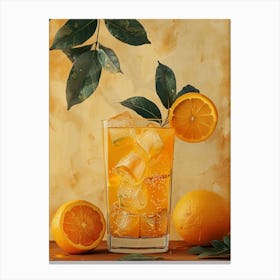 Orange Drink 13 Canvas Print