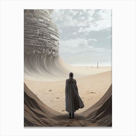 Dune Cartoon Building Canvas Print