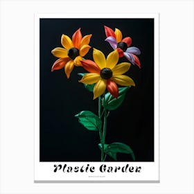 Bright Inflatable Flowers Poster Black Eyed Susan 2 Canvas Print