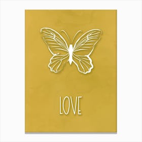 Love Butterfly Canvas Print