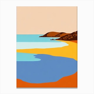 Pismo Beach California Midcentury Canvas Print