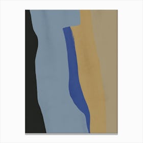 Abstract Painting dull blue Canvas Print