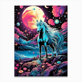 Psychedelic Horse Canvas Print
