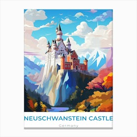 Germany Neuschwanstein Castle Travel Canvas Print
