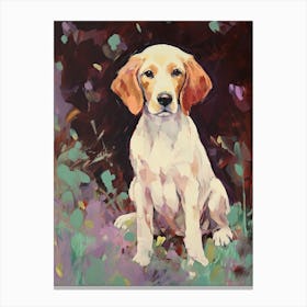 A Irish Setter Dog Painting, Impressionist 1 Canvas Print
