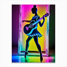Dancer With Guitar Canvas Print