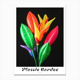 Bright Inflatable Flowers Poster Heliconia 4 Canvas Print