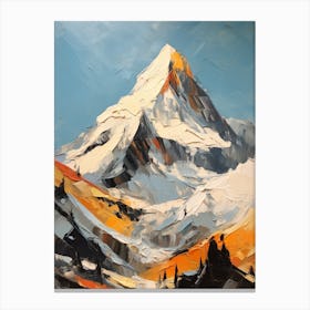 K2 Pakistan China 2 Mountain Painting Canvas Print