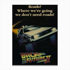 Back To The Future Car 1 Canvas Print