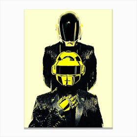 Daft Punk gold Canvas Print