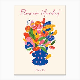 Flower Market Paris Canvas Print