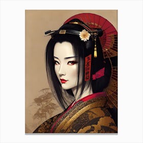 Geisha 12 Canvas Print