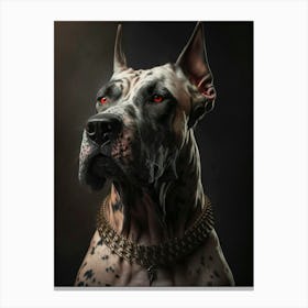 Great dane portrait Canvas Print