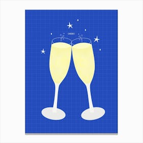 Champagne Cheers Canvas Print