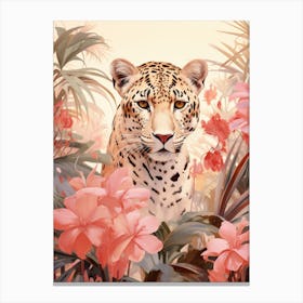 Leopard In The Jungle 14 Canvas Print