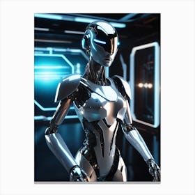 Futuristic Robot Canvas Print