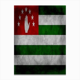 Abkhazia Flag Texture Canvas Print