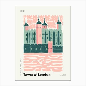 Travel Tower Of London Abstract Gallery Canvas Print