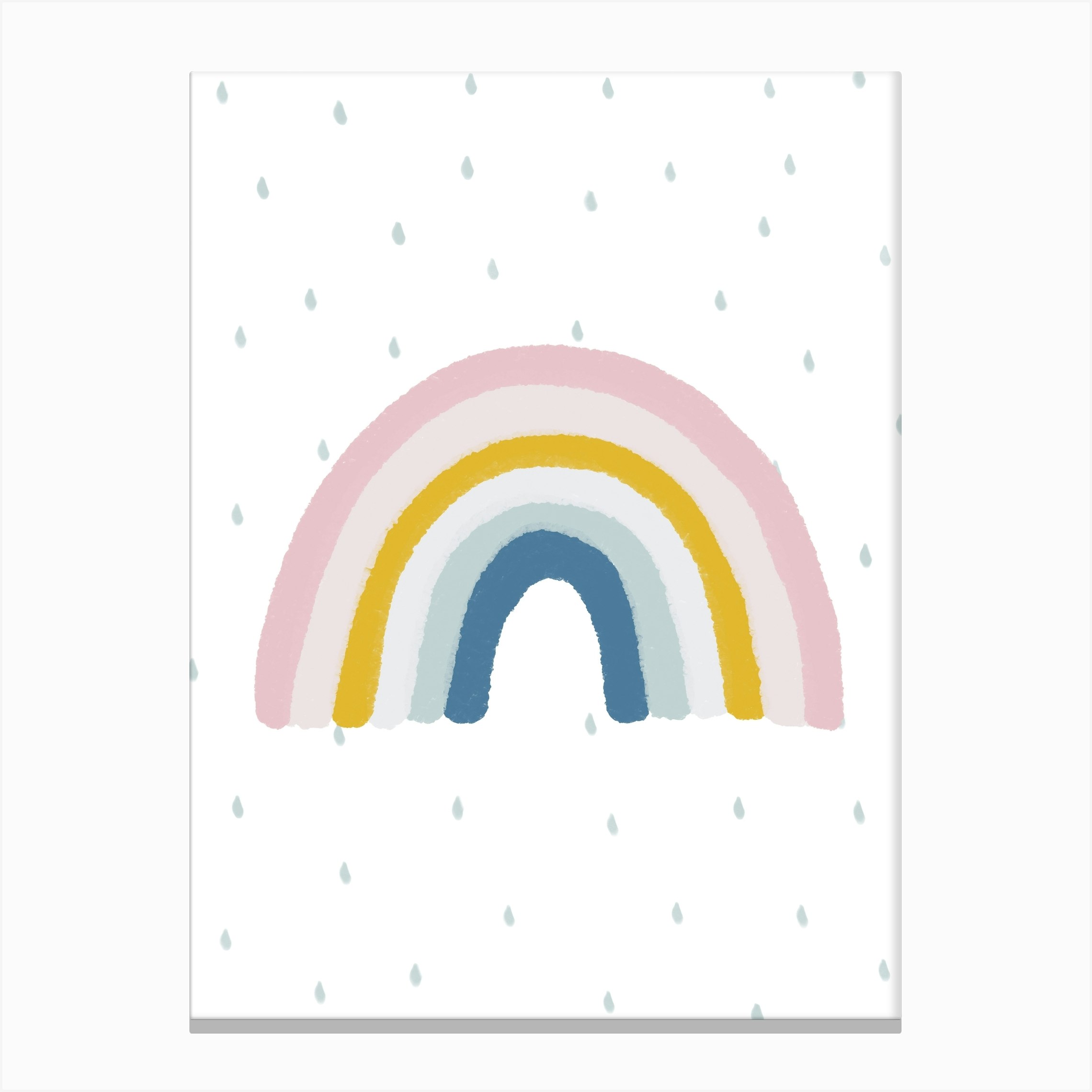 Rainbow Nursery Print Ii Canvas Print by Pretty in Print ...