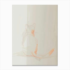 Cat Sitting 3 Canvas Print