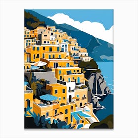 Summer In Positano Painting (236) Canvas Print